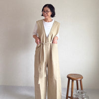 ベルテッドサロペットパンツ