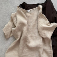 フレンチリネンプルオーバーTシャツ