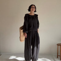 つけ衿フリルブラウス