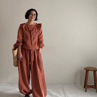 つけ衿フリルブラウス