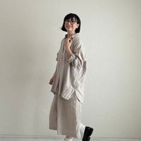 サマーリネンシャツ