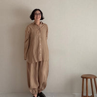 フレンチリネンシャツ