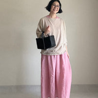 胸元ギャザーワンピース