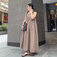 胸元ギャザーワンピース
