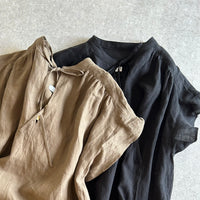 ショートスリーブ カフタンドレス