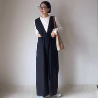 ベルテッドサロペットパンツ