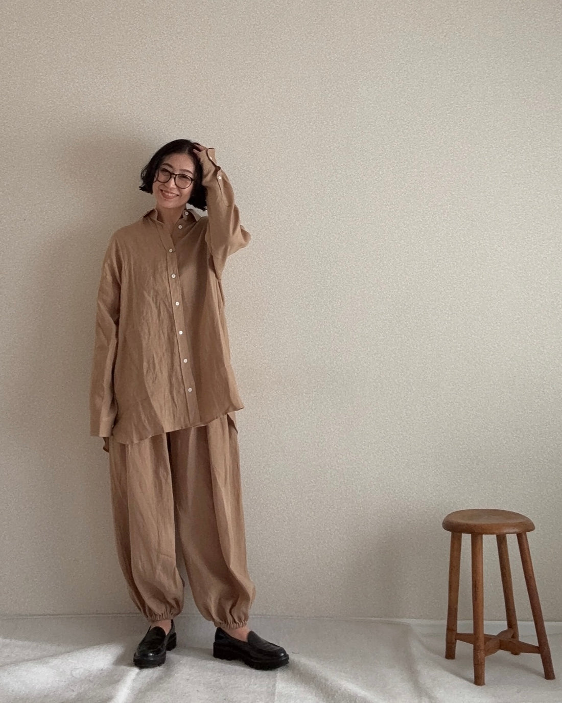 ハイウエストバルーンパンツ