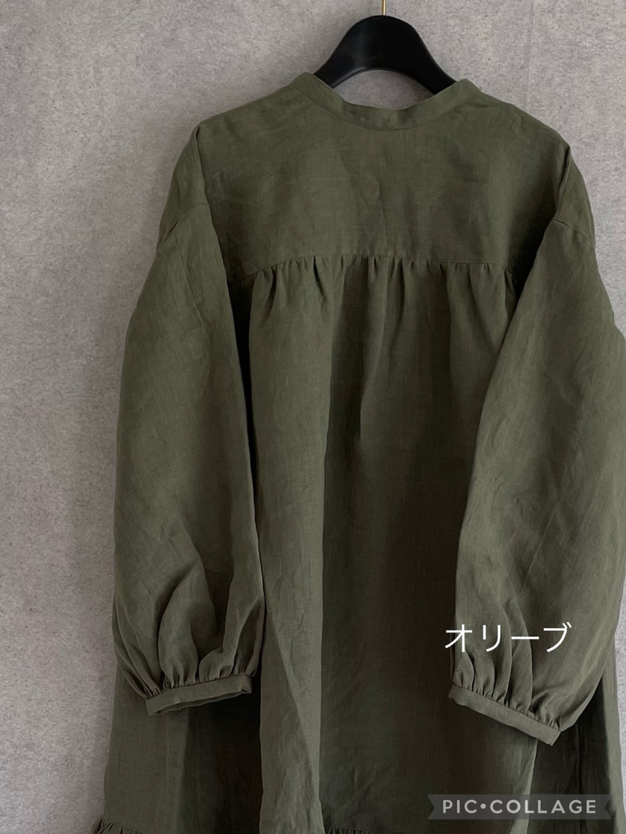 ショートスリーブ　カフタンドレス