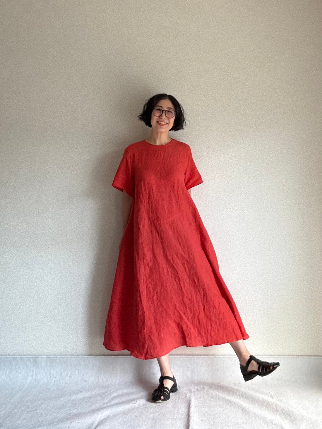 ベルスリーブ　エアリーワンピース