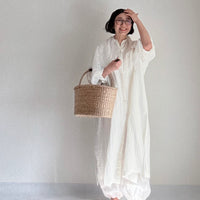 ロングシャツワンピース