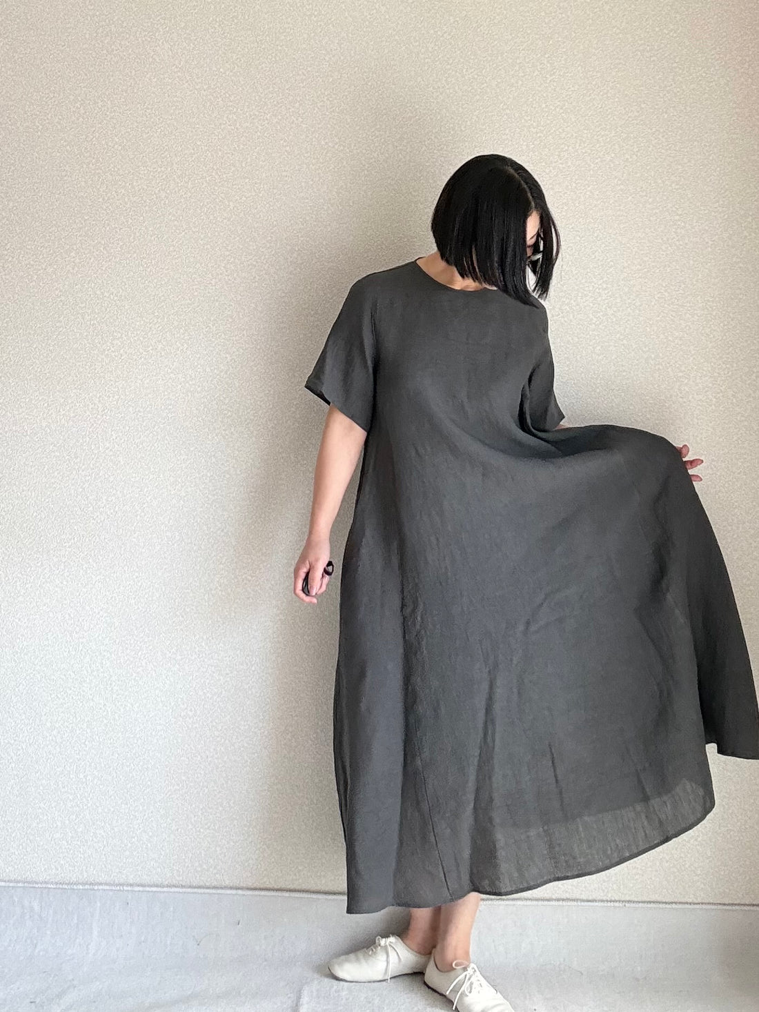 ベルスリーブ　エアリーワンピース