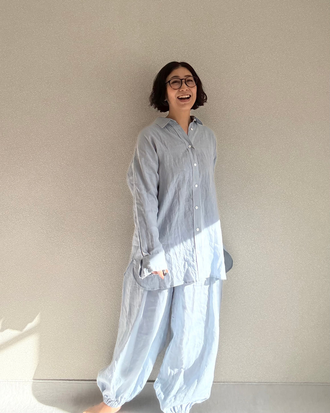 フレンチリネンシャツ