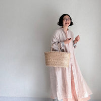 ロングシャツワンピース