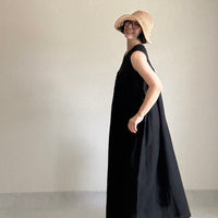 胸元ギャザーワンピース