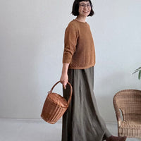 Aラインノースリーブワンピース