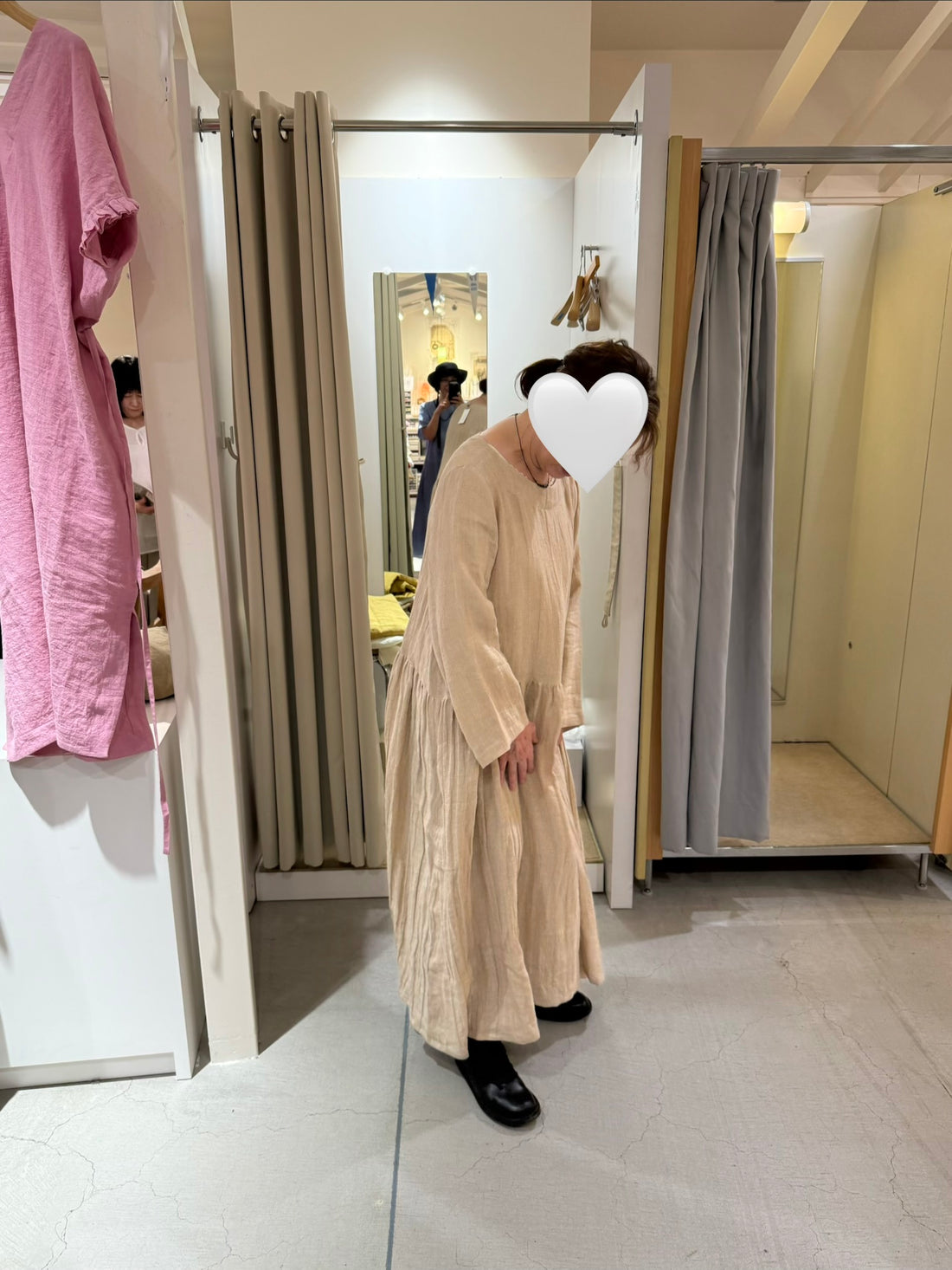 ノースリーブギャザーワンピース