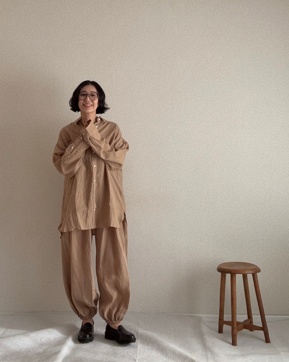 フレンチリネンシャツ