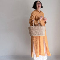 ロングシャツワンピース