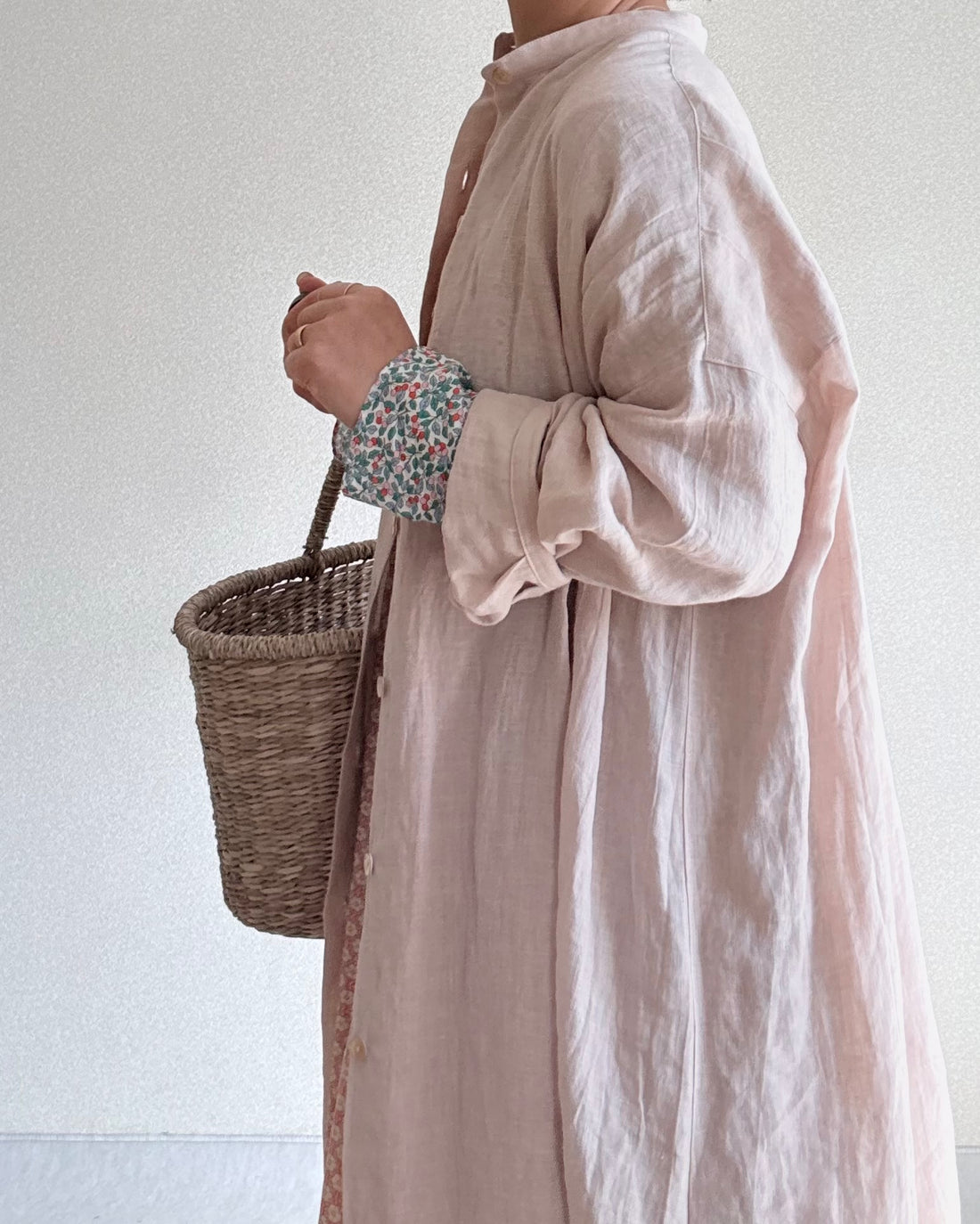 ロングシャツワンピース