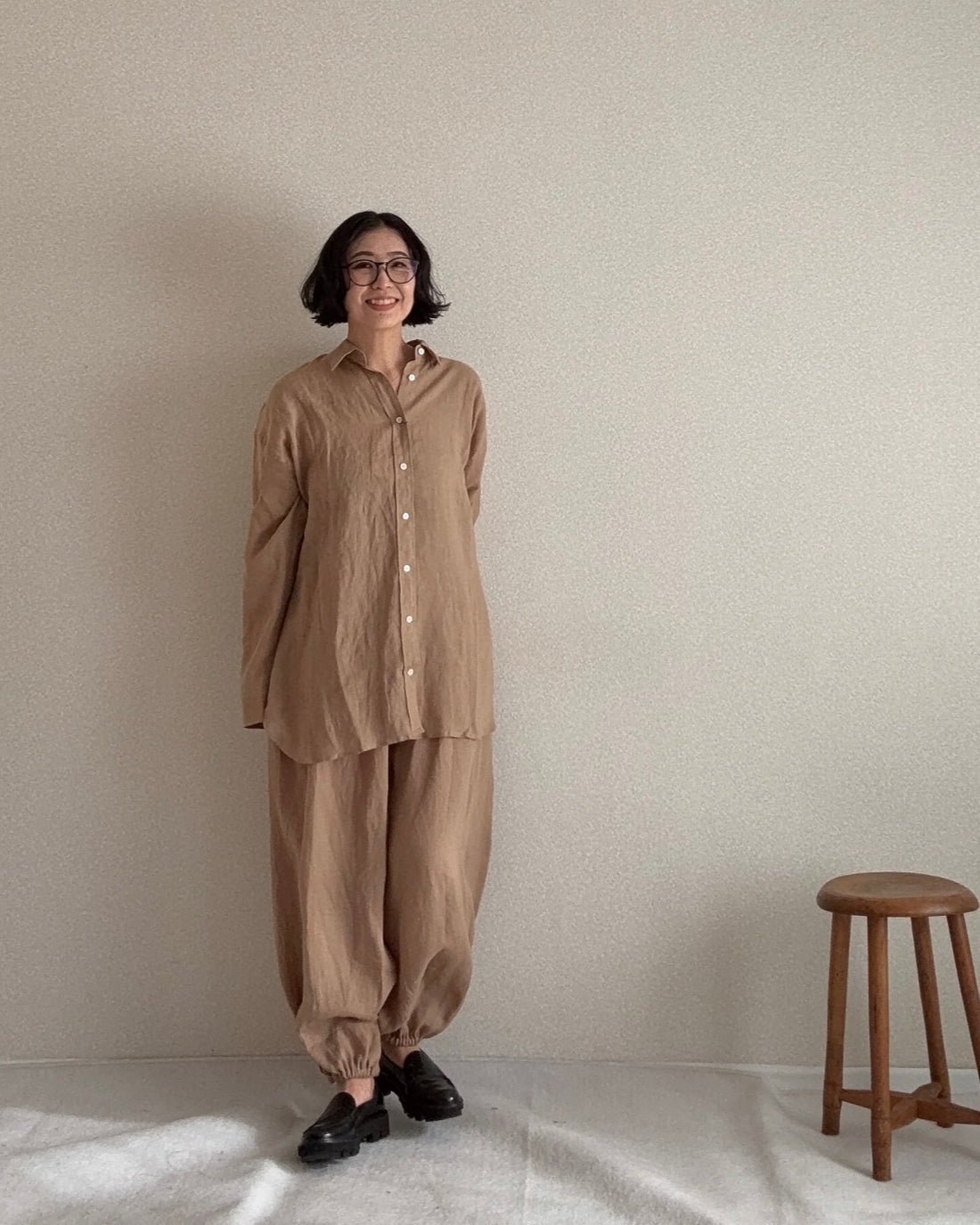 フレンチリネンシャツ