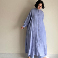ロングシャツワンピース