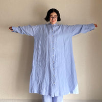 ロングシャツワンピース