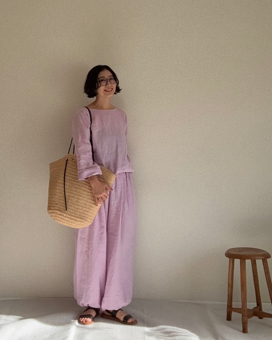 ハイウエストバルーンパンツ