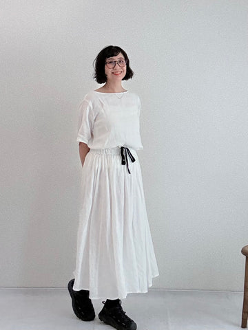 アンディさん専用）La chic baton ノースリーブリネンOPココア色 NEW ITEM – la chic baton