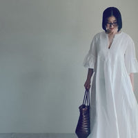 フリルスリーブ　ワンピース